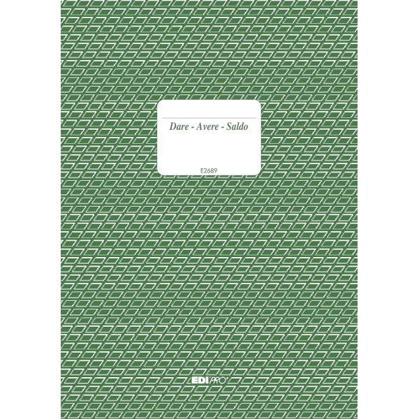 EDIPRO - E2689 - Registro dare/avere/saldo 96...