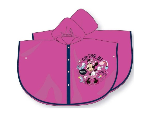 Impermeabile Antipioggia MANTELLINA KIDS PVC MINNIE bambina PIOGGIA Dalla 3 alla 9 anni