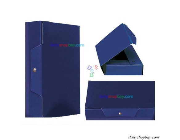 Cartella portaprogetti dorso 12 con bottone colore blu lucido 020epp12.BS