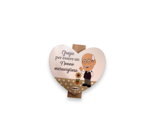 Mollettone altezza 7x2,5 con applicativo 8 cm circa nonno nonni nonna ( FESTA DEI NONNI )