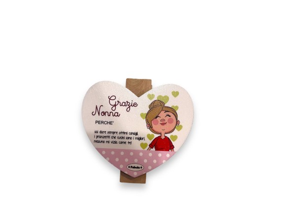 Mollettone altezza 7x2,5 con applicativo 8 cm circa nonno nonni nonna ( FESTA DEI NONNI )