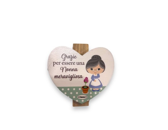 Mollettone altezza 7x2,5 con applicativo 8 cm circa nonno nonni nonna ( FESTA DEI NONNI )