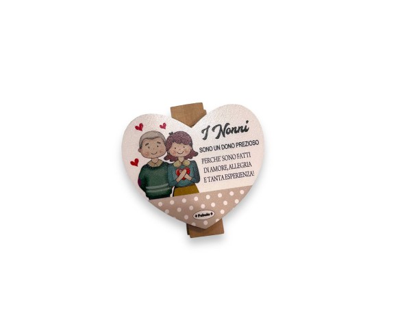 Mollettone altezza 7x2,5 con applicativo 8 cm circa nonno nonni nonna ( FESTA DEI NONNI )