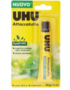 COLLA ATTACCATUTTO UHU ECO VERDE 20ML NEW senza solventi...