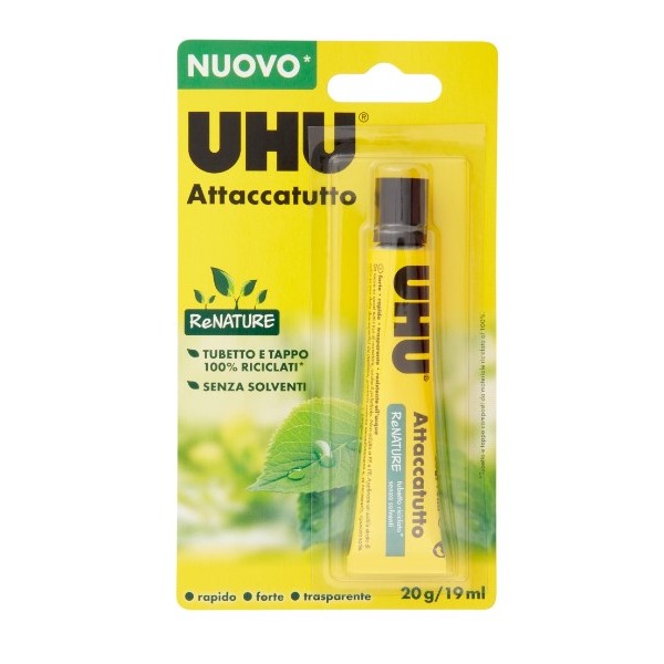 COLLA ATTACCATUTTO UHU ECO VERDE 20ML NEW senza...