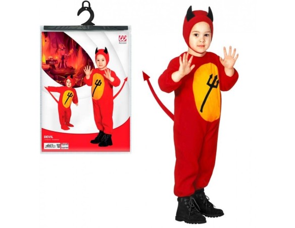 Costume DIAVOLETTO Demone Halloween Carnevale Bambino Bimbo