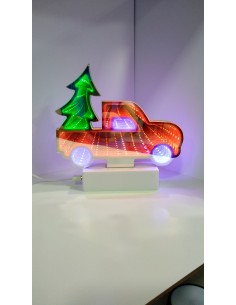 LAMPADA 3D TUNNEL FORMA CAMION CON ALBERO (USB/BATTERIE)