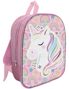 Unicorno - Zaino 3D 31cm per l'asilo o il tempo libero...