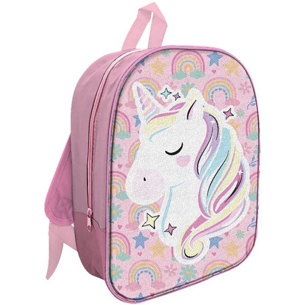 Unicorno - Zaino 3D 31cm per l'asilo o il tempo...
