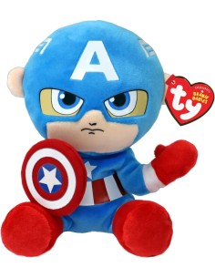TY Marvel Avengers Capitan Captain America - Peluche 20cm...