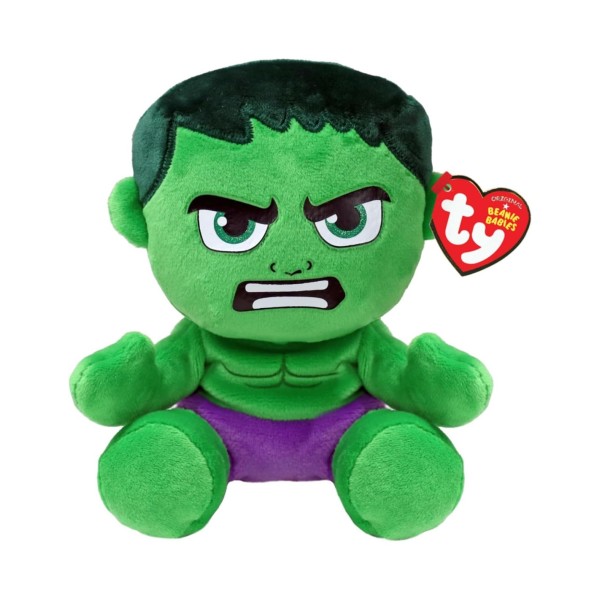 TY Marvel Avengers Hulk - Peluche 20cm hulk