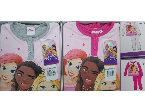 Principesse | PIGIAMA MANICA LUNGA CALDO COTONE BIMBA COTONE 100% PRINCIPESSE PRINCESS 0613