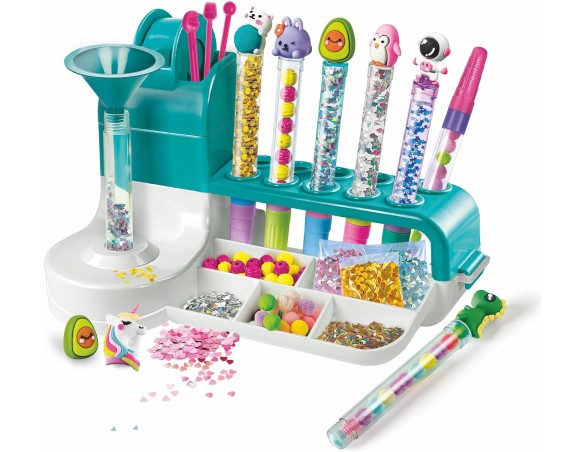 Clementoni Idea - Laboratorio delle Penne - Kit Creativo per Realizzare Penne Colorate e Personalizzabili, Gioco per Bambini 6 