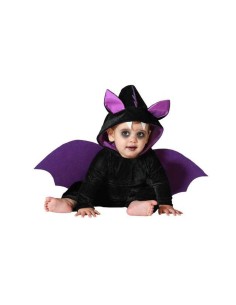 COSTUME BABY pipistrello nero e viola VESTITO COMPLETO DI...