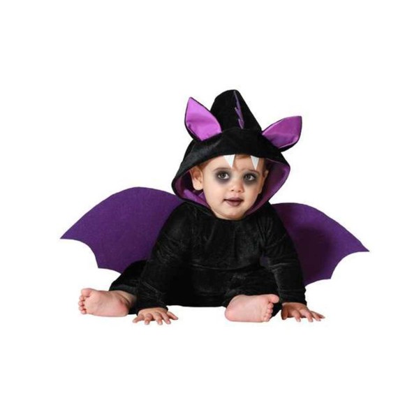 COSTUME BABY pipistrello nero e viola VESTITO...