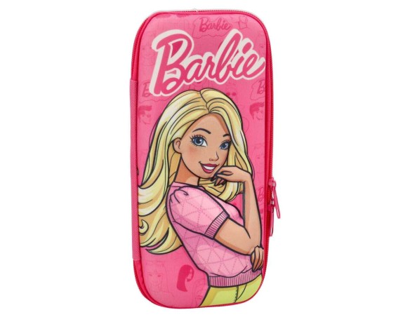 Barbie | BORSELLO Astuccio ovale rigido Barbie 3D per bambine ad 1 zip 23x10