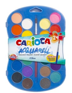 Acquerelli da 24 colori Carioca