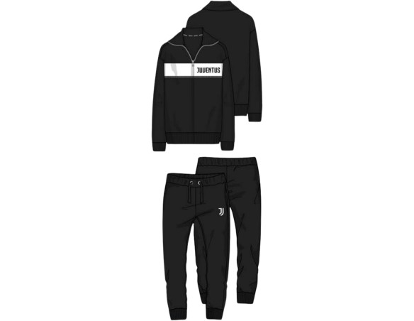Juventus | PIGIAMA TUTA DA UOMO LUNGO FELPATO JUVE JUVENTUS 1115 PRODOTTO UFFICIALE BIANCO O NERO s m l xl xxl