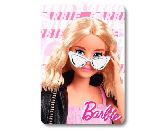 Barbie - Coperta plaid per bambini, Morbido pile, 140x100cm barbie