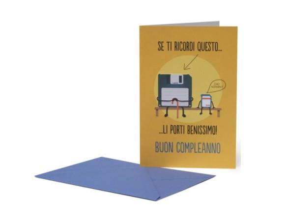 Legami | Biglietto Di Auguri Compleanno Floppy Disk Legami