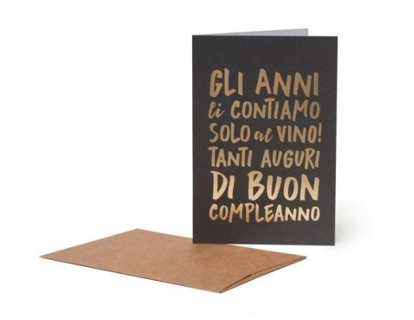Legami | BIGLIETTO LEGAMI  Gli Anni - Wine Lover COMPLEANNO GREETING CARDS 11,5x17 - GLI ANNI.. Legami