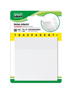 POST IT FOGLI ADESIVI RIPOSIZIONABILI TRASPARENTI NEUTRI...