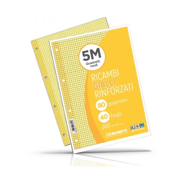 RICAMBI RINFORZATI 5 mm GIALLO blasetti da 40...