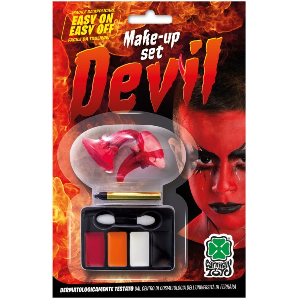 Halloween | Set trucco diavolo con corna in...