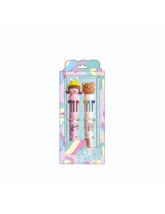 SEVEN SET OF 2 PENS MULTICOLOR PENNE MULTICOLORE BEAR AND...
