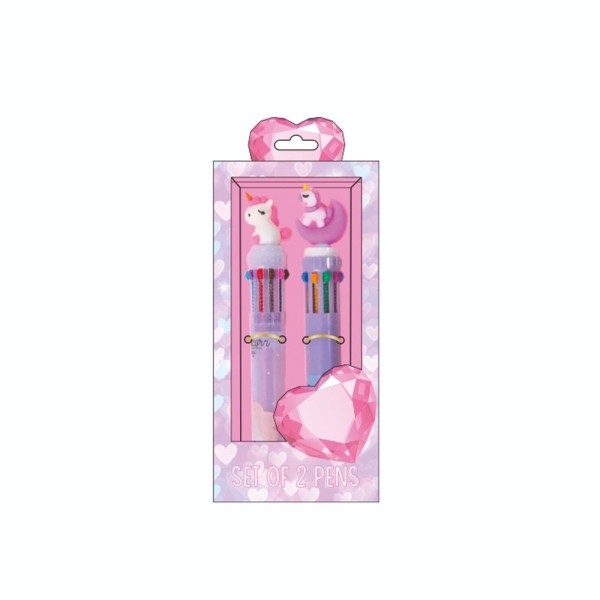 SEVEN Set 2 Penne 10 Colori Unicorni –...