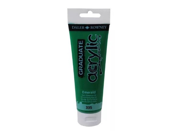 Colore Acrilico Fine Graduate Daler Rowney - 120 Ml - D123120335 (Verde Smeraldo)