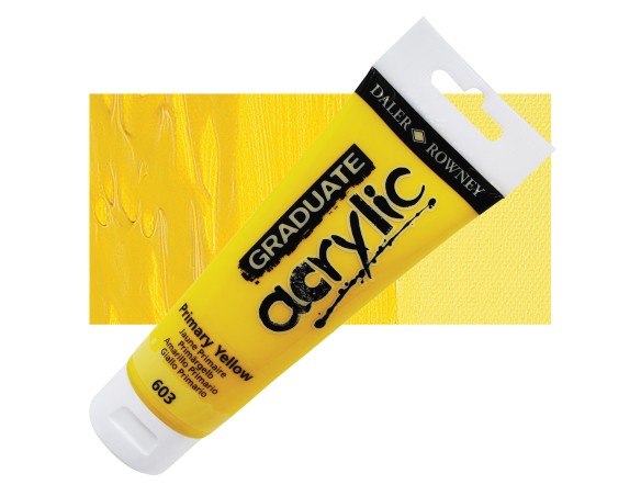 Colore Acrilico Fine Graduate Daler Rowney - 120 Ml - D123120603 (Giallo Primario)