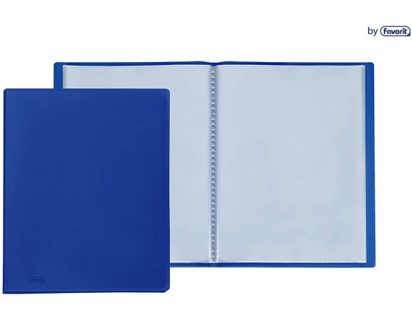 Portalistino Favorit 22x30 blu 80 buste