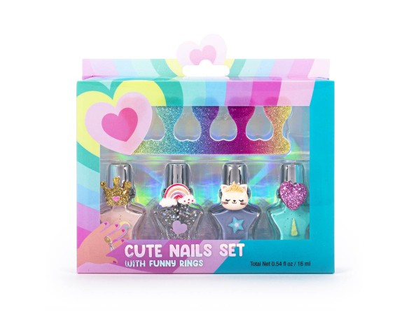Nail set funny rings kids dream tri coastal Scatola per unghie + anello DREAM POP