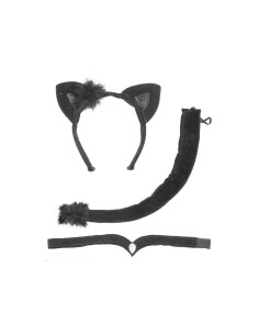 SET GATTO COMBINATO GATTA+CERCHIETTO+CODA NERO CB24 78066 2