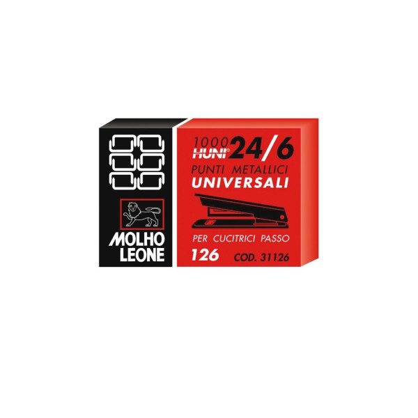 PUNTI SPILLATRICE 24/6 12-1000P 1 scatola c.u.