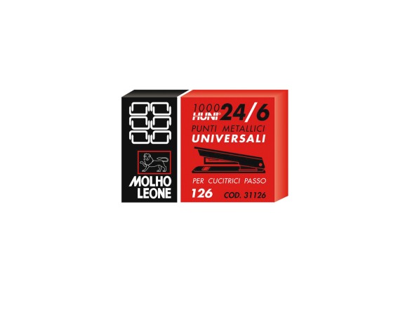 PUNTI SPILLATRICE 24/6 12-1000P 1 scatola c.u.