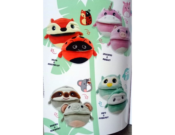 Peluche reversibile tinta unita 61820