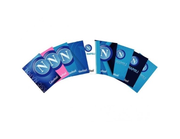 Napoli | MAXI QUADERNO SPILLATO SSC NAPOLI BY COLOURBOOK 72 PAGINE 100gr 5MM