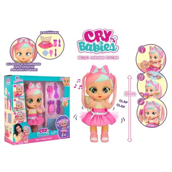 Cry Babies Bella Morning Routine, Bambola, Fa 3...