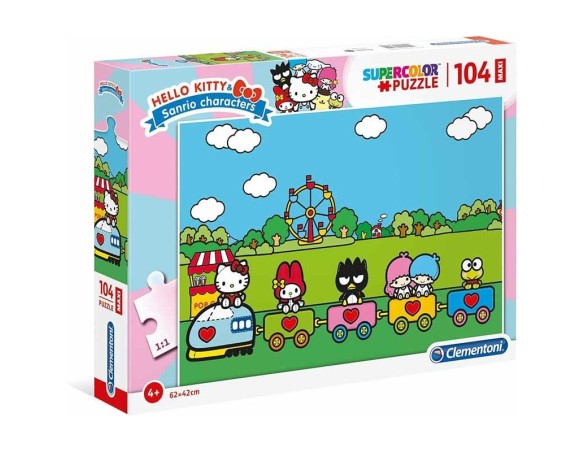 PUZZLE CLEMENTONI PUZZLE 104 PZ MAXI HELLO KITTY 23742