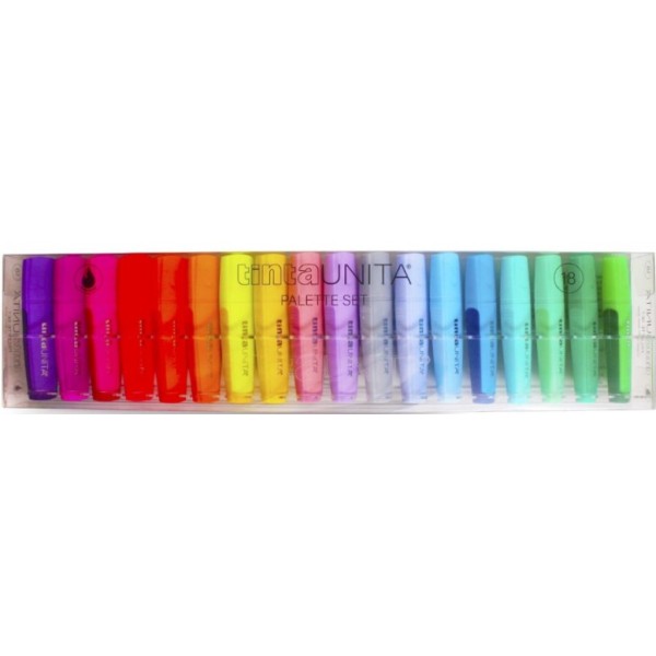 SET 18 EVIDENZIATORI PALETTE TINTA UNITA 60834