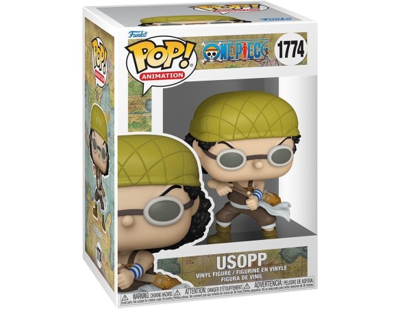 Funko Pop! Animation: OP - (Refresh) - Usopp - One Piece - Figura in Vinile da Collezione - 1774 Idea Regalo - Merchandising Uf