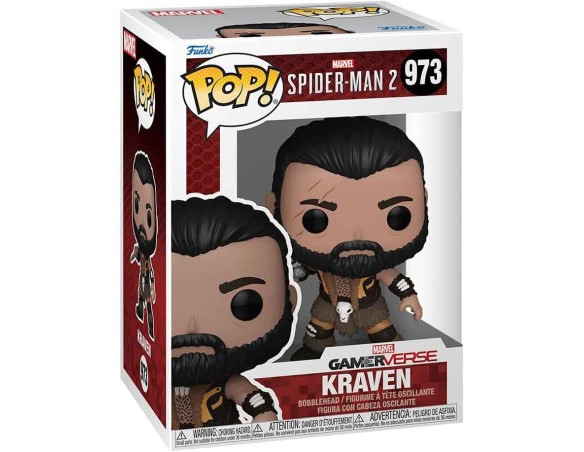 Funko POP! Games: Spider-Man 2- Kraven - Spider-man 2 973 Video Game - Figura in Vinile da Collezione - Idea Regalo - Merchandi