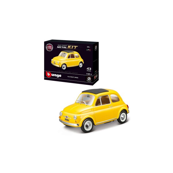 Bburago Fiat 500F (1965) Metal Kit Die Cast in...