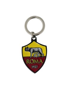 PORTACHIAVI IN METALLO SMALTATO LOGO UFFICIALE AS ROMA 1105