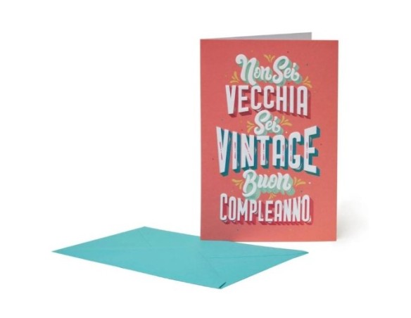 Legami ! Biglietto Di Auguri Di Buon Compleanno Con Dedica Sei Vintage legami