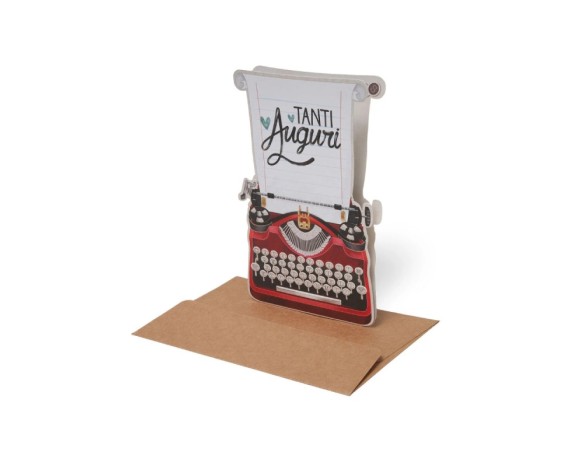Legami ! Biglietto Di Auguri Di Compleanno Macchina Da Scrivere 12x17cm legami