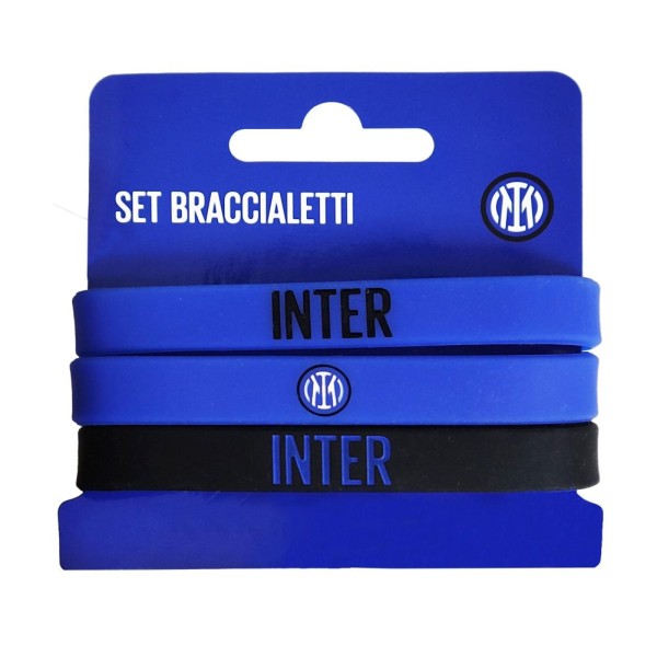 Inter | SET BRACCIALETTI IN SILICONE INTER