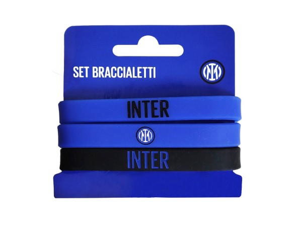 Inter | SET BRACCIALETTI IN SILICONE INTER